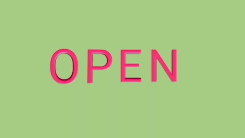 Green Background Text Slide, Animated | Open Title for Business Promo, Lower Thirds Opener