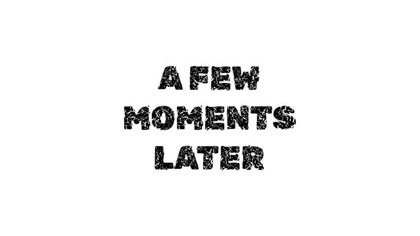 Instantly elevate your video projects with this cinematic "A Few Moments Later" animated title. Featuring a cool, grungy style and full alpha transparency for easy editing.