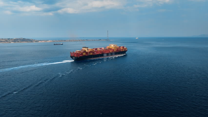 Cargo ship blocked in port due to duties