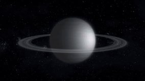  soft gas planet with ring rotating in space animation - Powered by Shutterstock - Get 15% off with code: PIKWIZARD15