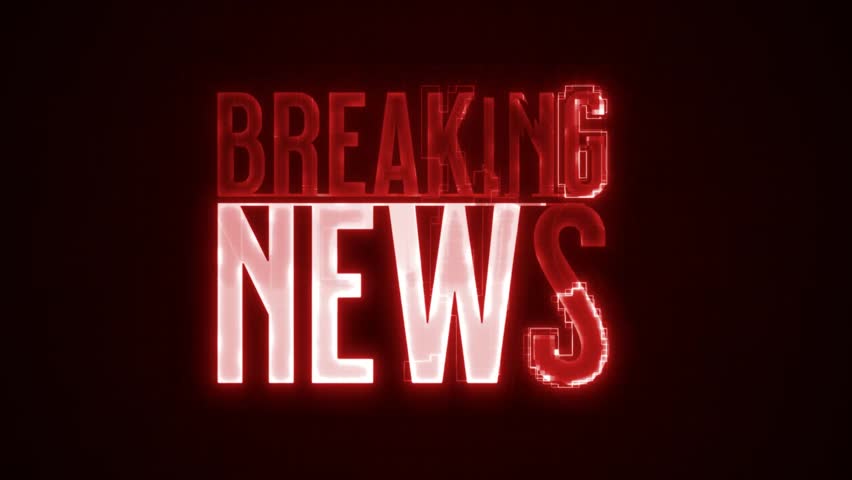 Breaking News Cyber Technology Background Animation