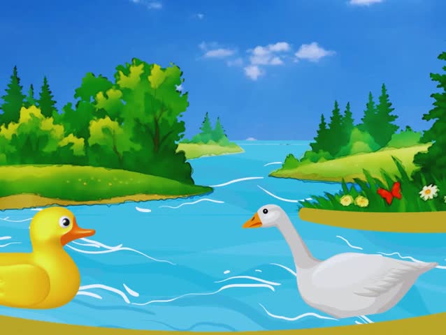 Cute cartoon and vector illustrations of ducks on a lake or pond, capturing their playful personality and natural charm. Ideal for children’s books, educational content, nature-themed projects, greeting cards, storytelling, and fun rural or wildlife designs.