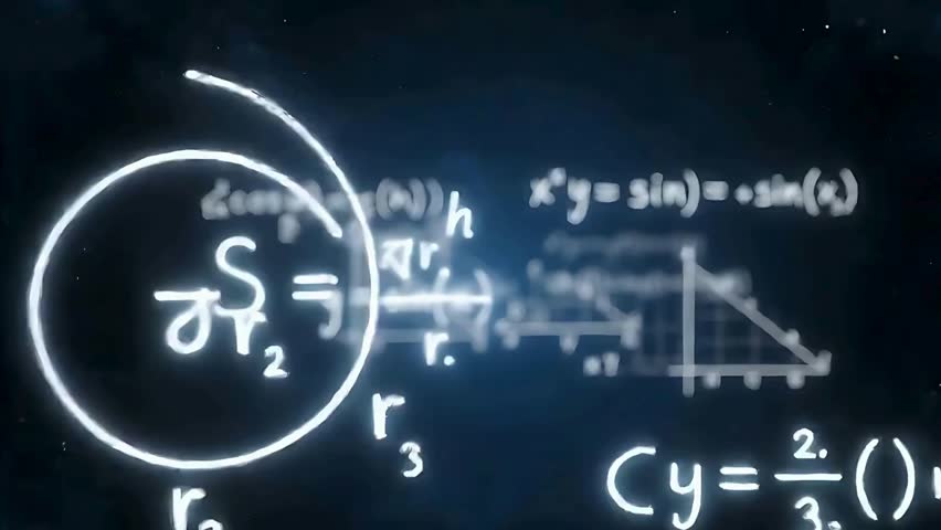 Scientific Formulas Animation. Mathematics, Physics, and Geometry Equations on a Digital Chalkboard Background.
Keywords.Abstract Animation Representing Science, Education, and the Genius Mind. - Powered by Shutterstock - Get 15% off with code: PIKWIZARD15