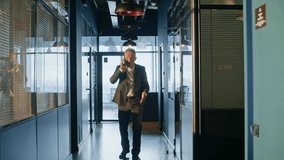 Corporate boss yelling in mobile phone worried investment project fail in office hall. Furious elderly businessman shouting in cellphone. Stressed man executive quarrelling smartphone feeling despair. - Powered by Shutterstock - Get 15% off with code: PIKWIZARD15