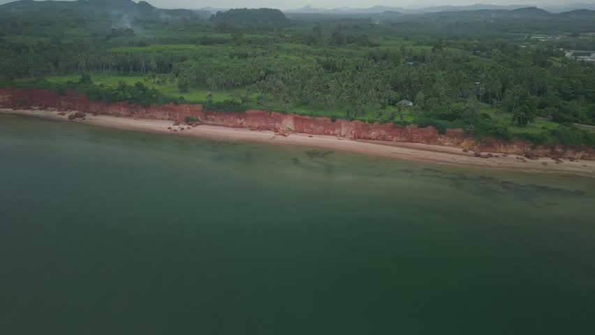 Red cliff in the south of Thailand