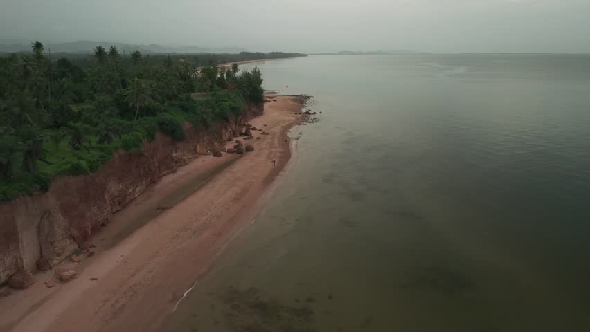 Red cliff in the south of Thailand