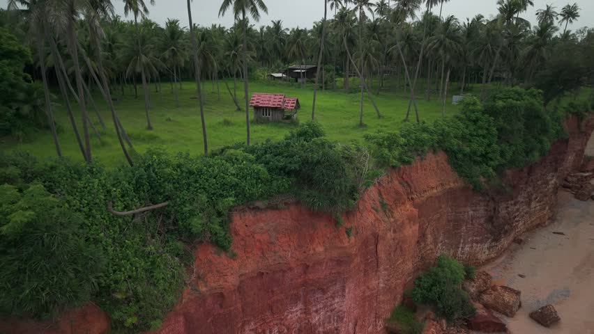 Red cliff in the south of Thailand