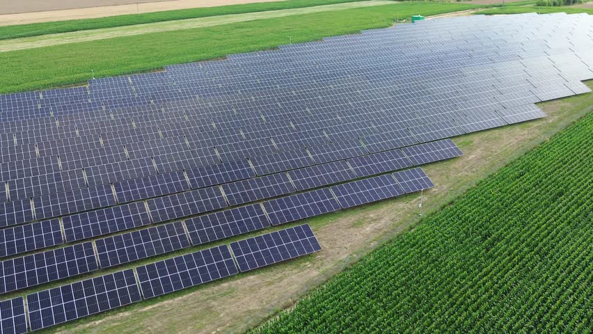 Solarpanels promoting sustainable development and environmental conservation