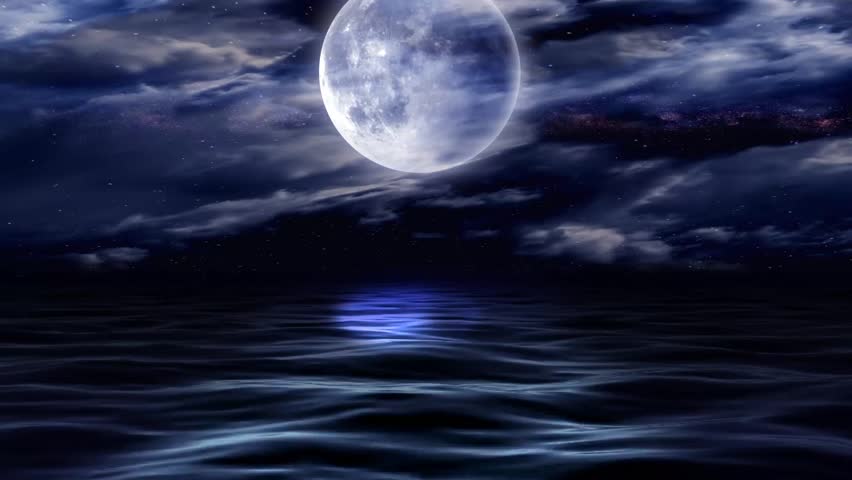 Moon on water
