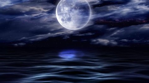 Moon On Water Stock Footage Video (100% Royalty-free) 3884840 ...