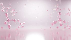 Elegant 3D pink molecules floating in soft light, representing skincare, serum, and anti-aging innovation. Ideal for cosmetic and beauty campaigns. - Powered by Shutterstock - Get 15% off with code: PIKWIZARD15