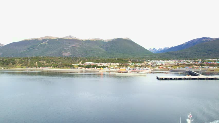 Aerial Shot of Puerto Williams Chile
