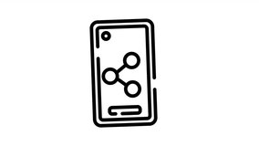 Smartphone Screen Showing Share Icon: Digital Connection and Mobile Sharing - Powered by Shutterstock - Get 15% off with code: PIKWIZARD15