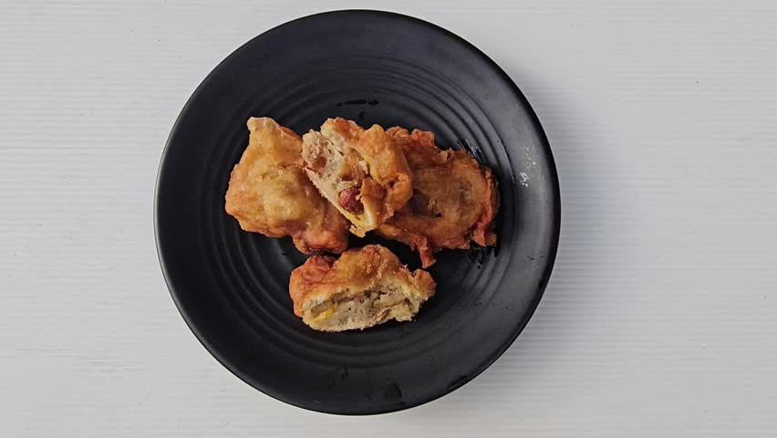 Fried Jackfruit or Cempedak or Artocarpus integer.Traditional food