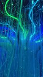Neon Garlands. Neon Lines in the form of a glowing tree with highlights and lights, video - Powered by Shutterstock - Get 15% off with code: PIKWIZARD15