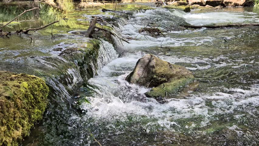 Rapids on the Tauber River in Germany