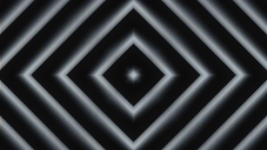 A single diamond radiates from the center with bold CRT flicker and glitchy analog intensity.