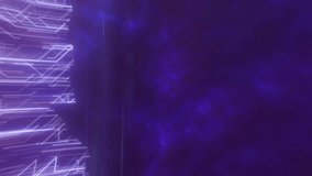 Abstract digital cityscape with purple tones and glowing geometric patterns, suggesting futuristic technology and data flow - Powered by Shutterstock - Get 15% off with code: PIKWIZARD15