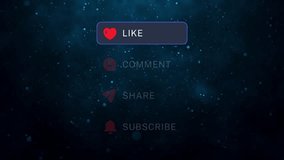 Social Media Engagement Icons Displayed on a Starry Background. - Powered by Shutterstock - Get 15% off with code: PIKWIZARD15