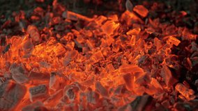 Super Slow Motion of Glowing Embers Falling Into Fireplace at 1000fps. - Powered by Shutterstock - Get 15% off with code: PIKWIZARD15