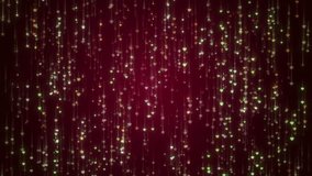 Shimmering Golden And Green Heart Particles Falling On A Deep Red Romantic Background Loop,a Classic, Romantic Backdrop Featuring A Rich, Dark Red Tone With Shimmering,falling Golden Heart Particles  - Powered by Shutterstock - Get 15% off with code: PIKWIZARD15