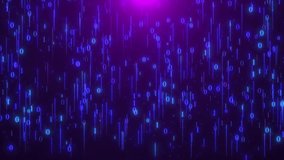 Digital Binary Code Rain  Abstract Data Flow And Cyber Matrix Background,matrix Style Code Flow Abstract Art,blue And Purple Binary Code Rain Background, A Visually Stunning Backdrop With A Dark Purpl - Powered by Shutterstock - Get 15% off with code: PIKWIZARD15