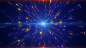 Dynamic Digital Data Burst Glowing Binary Code And Particle Stream In A Vibrant Cybernetic Space,vibrant Particle Stream And Numerals Background,an Immersive, High Resolution Wallpaper Creating A Vort - Powered by Shutterstock - Get 15% off with code: PIKWIZARD15