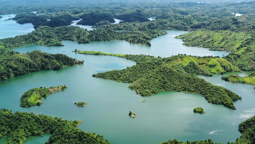 Aerial view of Kaptai Lake