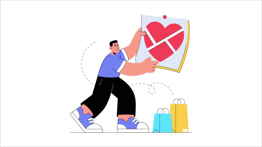 Heart Map Animation MP4 file