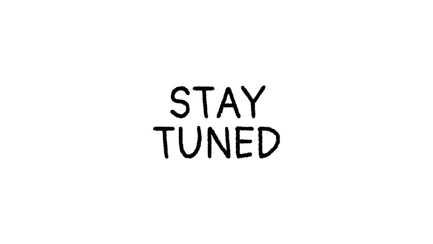 Smooth pulsing “Stay Tuned” animated text with transparent background. Perfect for intros, announcements, event promos, and digital media projects. alpha channel