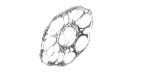 Mercury aluminum silver metal splash on white bg rotate endless 4k. 3D Illustration - Powered by Shutterstock - Get 15% off with code: PIKWIZARD15