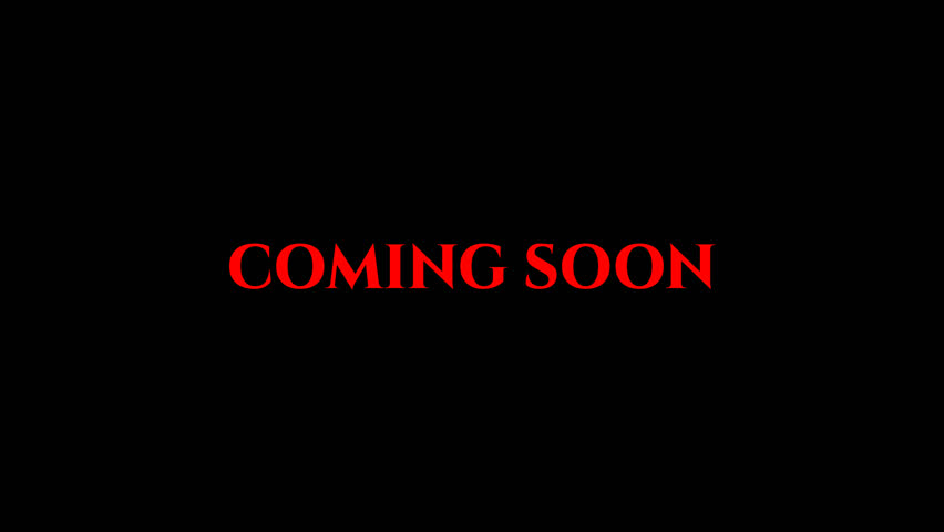 Smooth animated text "COMING SOON" with elegant motion and transparent background. Perfect for intros, trailers, events, promotions, and creative video projects. alpha channel