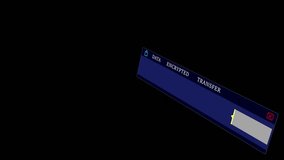 Data transfer text effect technology. Computer Screen Entering System Login And Password. Document concept encrypted data transfer text flickering digital interface on screen black background. - Powered by Shutterstock - Get 15% off with code: PIKWIZARD15