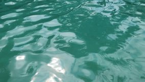 Slow motion ripples on the surface of the turquoise river. River with limestone structure. Ecological and environmental concept. 4K footage - Powered by Shutterstock - Get 15% off with code: PIKWIZARD15