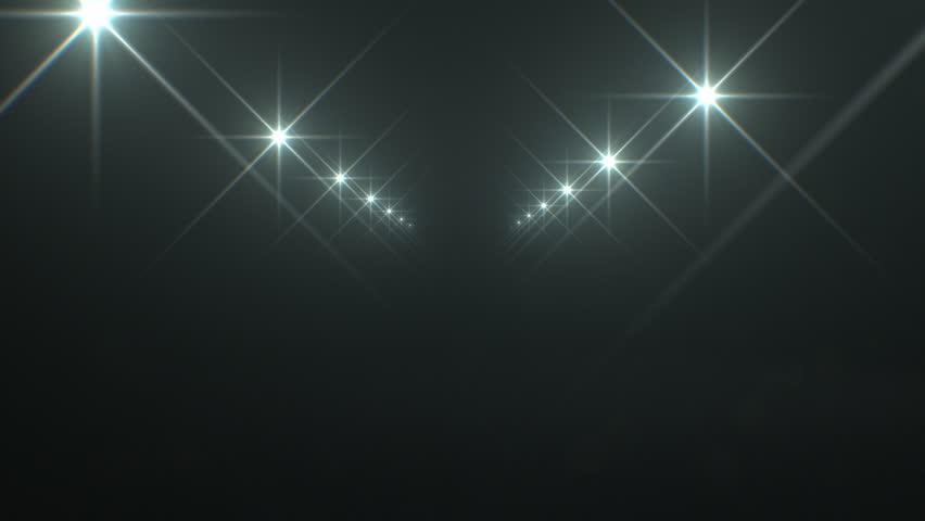 Rows of Light Flashes Seamless. Glowing Lights Moving Through Looped 3d Animation. Abstract Stars Flickering in the Dark. Tunnel Lamps Lens Flares Endless 4k.