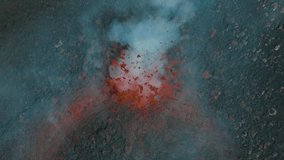 Etna on August 20, 2025. Effusive activity with lava flows, caves, spattering, hornito, and explosions from the southeast crater. Sunset with incandescent lava in Sicily. - Powered by Shutterstock - Get 15% off with code: PIKWIZARD15