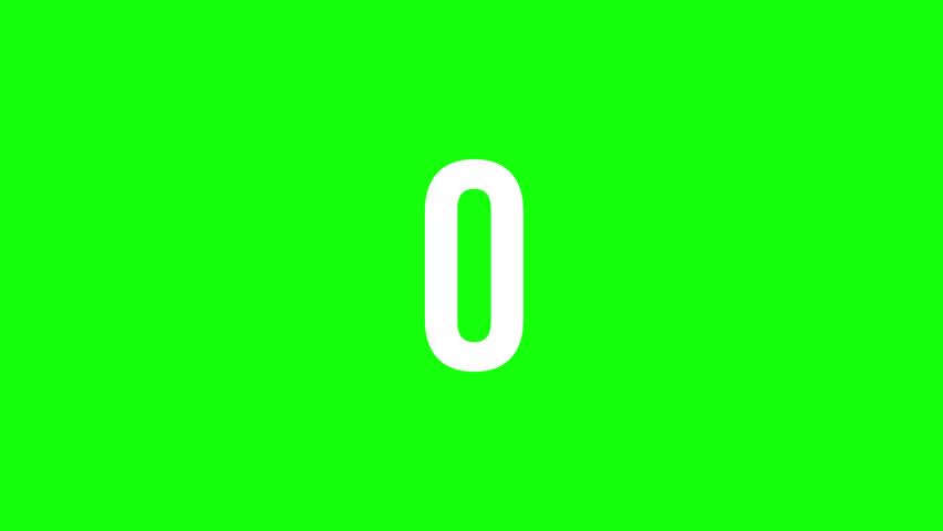 Animated number counter from zero to four thousand with white ink drops on a green background