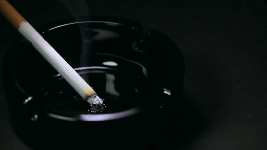 Cigarette burning time lapse and quit smoking