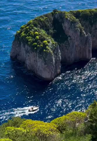 The wonderful island of Capri, amalfi coast, bay of naples, italy. June 25, 2024