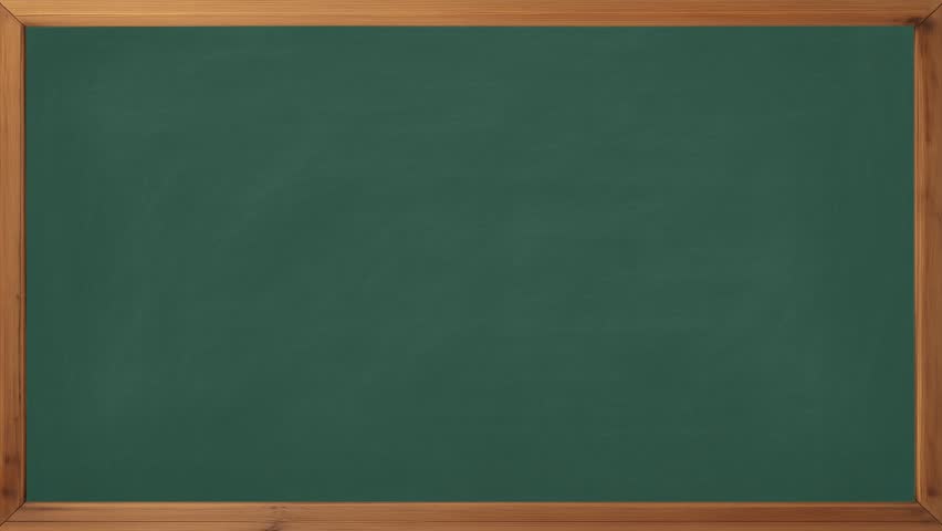 Chalkboard Animation Thank You Text with Red Chalk Underline