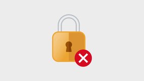 Access Denied Lock Animation in 4K - Powered by Shutterstock - Get 15% off with code: PIKWIZARD15