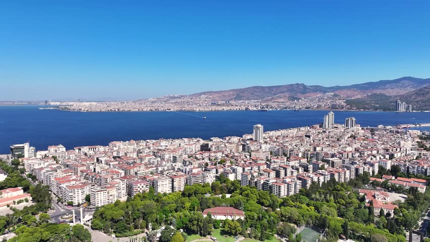 Izmir Alsancak Kulturpark District 4K Drone Footage