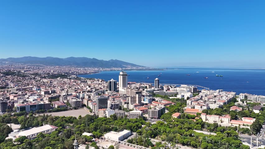 Izmir City Center 4K Drone Footage