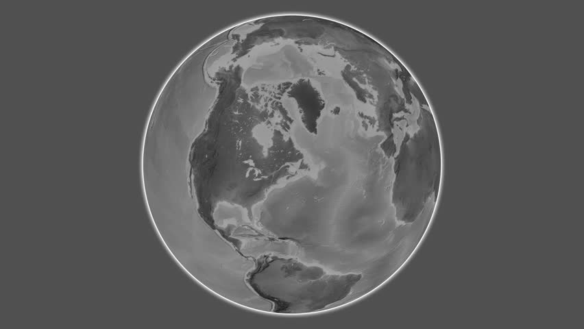 Anticosti Island. Presentation of the location on a bilevel elevation map using centered two-step frame extraction in the Gulf of St. Lawrence - Canada