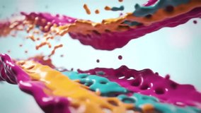 Vibrant swirling liquids of magenta and turquoise paint in a dynamic splash. An abstract concept for creative design - Powered by Shutterstock - Get 15% off with code: PIKWIZARD15