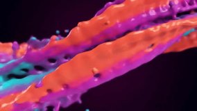 A dynamic splash of vibrant, multicolored viscous liquid in motion against a dark background, representing a concept of creative fusion - Powered by Shutterstock - Get 15% off with code: PIKWIZARD15