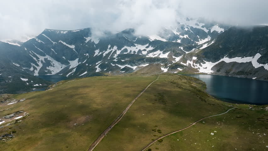 Glacial lake nestled in Bulgaria