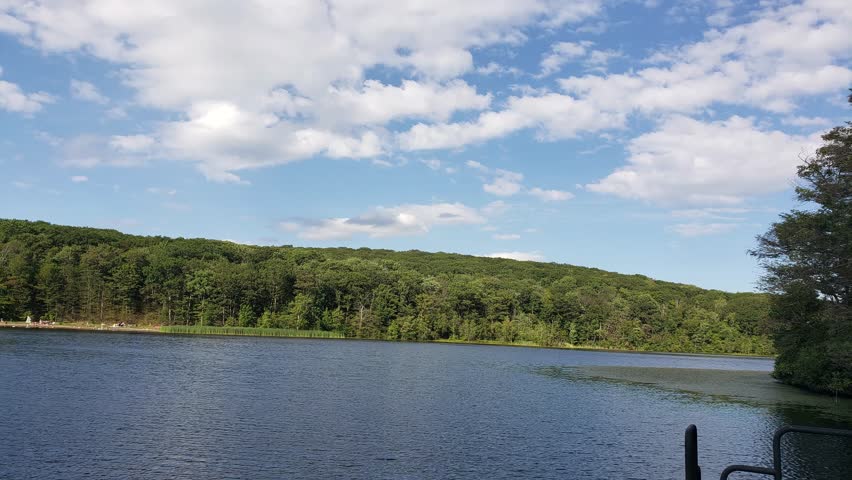 Beautiful Summer sky over the lake of Pennsylvania, USA which is perfect for any backgrounds related projects.