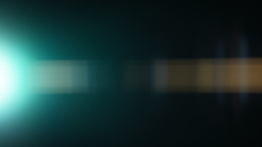 Real Shooted Anamorphic Lens Flare Transition on Black Background in Super Slow Motion.