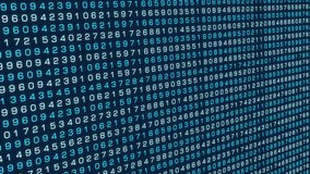 Random data series, electronic data processing, digital code on the screen. Technology, encryption, big data, system, computer data, analyzing. 3D animation - Powered by Shutterstock - Get 15% off with code: PIKWIZARD15